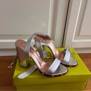 Ted Baker - Elegant Silver and Rose Gold Women's Heels